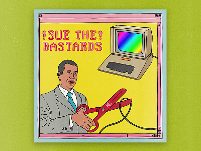 Sue the Bastards! conceptual design editorial editorial illustration fcc illustration illustrations internet net nuetrality pop art type typography