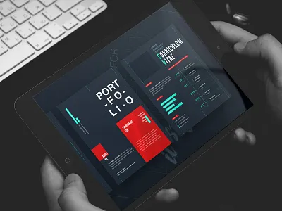 Portfolio and CV Page branding design personal portfolio shapes typography ui ux visual web webdesign work