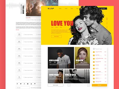 R▲MP website clean design graphic ui ux web website