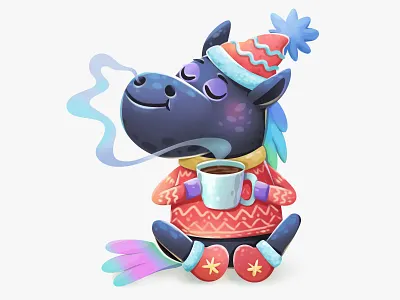 Rainbow Horse sticker pack appstore horse illustration journey sticker pack