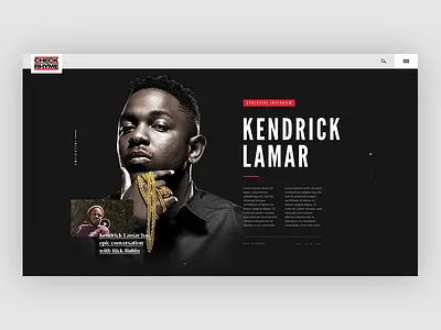 Check the Rhyme Documentary Website clean dark homescreen typography ui ux visual design web design