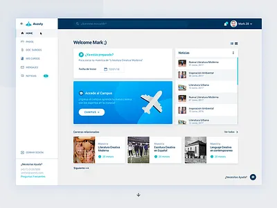 Asesty Dashboard academy creative dashboard design interactive interface ui ux web