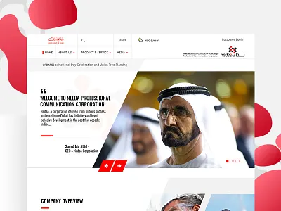 Professional Communication Corporation dubai geometric trendy ui