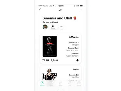 Movie Lists - Sinemia (and Chill) cinema movie movies sinemia startup theatre ticket