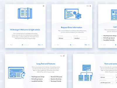Introducing onboarding modals for our Light Admin Template admin dashboard modals onboarding support tickets web app