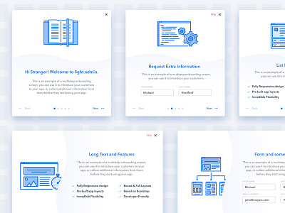Introducing onboarding modals for our Light Admin Template admin dashboard modals onboarding support tickets web app