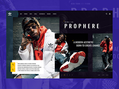 Adidas PROPHERE - Concept Design concept design minimal modern nike shop sport ui ux