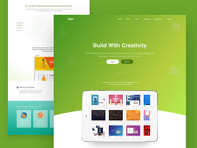 Clav | web concept colour creative design experiment google minimal multi page organic story template ui ux visual