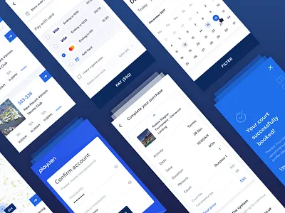 Playven. Find venue. activity booking cards list pay payment play reservation tennis