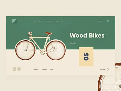 Bikes Shop bike bikes color ecommerce giga green shop wood yellow