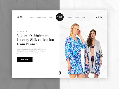Fashion Boutique - Website Design clean e commerce fashion boutique minimal products store ui ui design ux web design