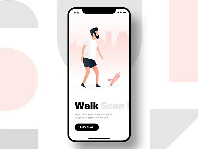 onboarding ai app camera illustration mobile onboarding product tour typography ui ux