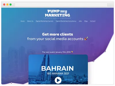 Marketing Agency Landing Page events graph landing page marketing ui website