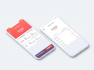 A app on personal borrowing app borrow money business finance iphone x loan personal center progress bar user interface