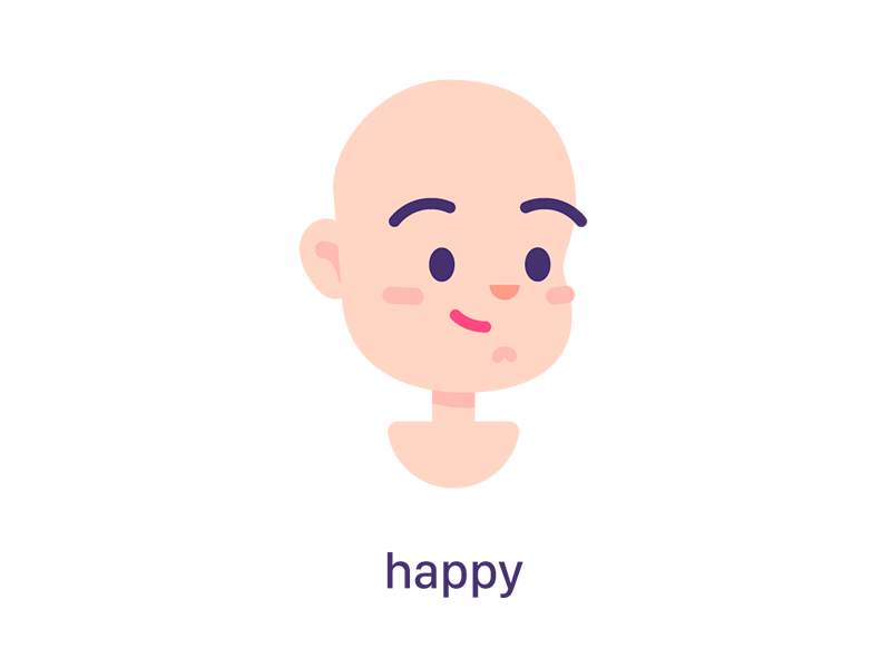 Illustration Guide Study - Expressions emotion expression face flat geometric illustration