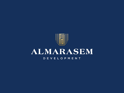 AlMarasem Development Concept Design brand calligraphy creative design egypt gold identity logo mark realestate visuals