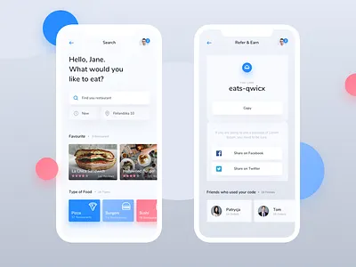 Food Delivery App app code delivery earn find food ios refer restaurant share sharing