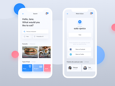 Food Delivery App app code delivery earn find food ios refer restaurant share sharing