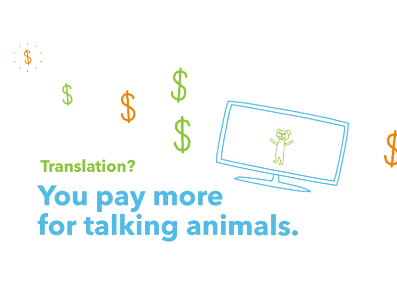 Talking Animals ad advertisement animation broadcast clean commercial cute drawing line art lineart motion graphics simple