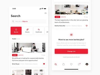 HR concept - Mobile experience📱 app clean design hiring interface ios minimal mobile search sketch ui ux