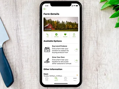 farmr - farm details earth farming iphone iphone x mobile ui ui ux design