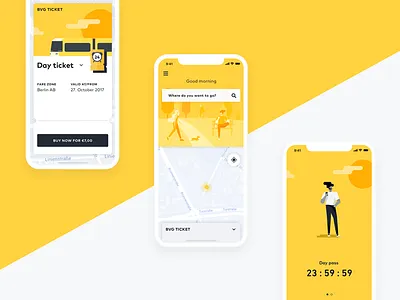 Transit App _BVG animation booking bus city interface ios ticket traffic transit travel ui ux
