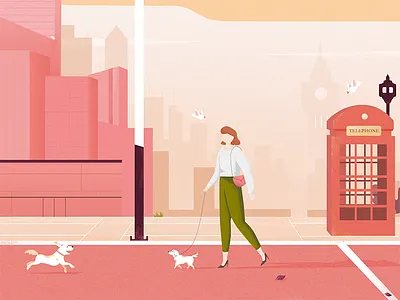 Illustrations a bird booth illustrations orange people telephone