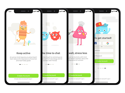 The Zen Coach Walkthrough characters ui walkthrough