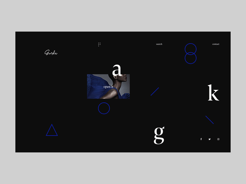 Garde. animation 002 animation color landing page motion ui user interface web web design