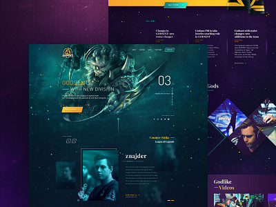 Godsent Redesign champion counter strike csgo esports game gaming league of legends lol rengar ui