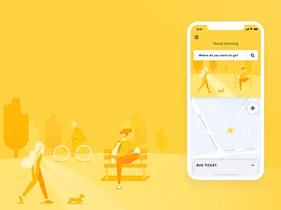 Transit App _BVG animation berlin bvg interaction interface ios transit ui ux