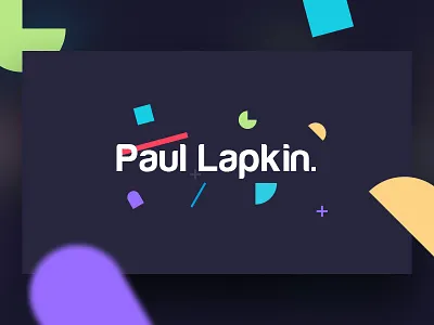 Artist Personal Website abstract animation artist colorful dark designer memphis minimal simple ui website wip