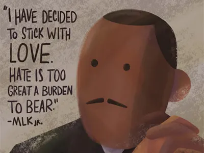 Dr. King illustration ipadpro kidslitart mlk