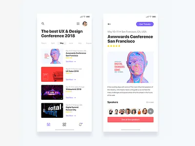 Event discovery app - Daily UI Challenge 15/365 discovery app event interaction design iphone x ixda ui ui design user experience user interface ux ux design web design