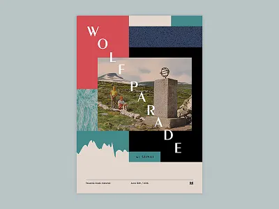 Gig poster project - Wolf Parade gigposter graphicdesign poster print typography