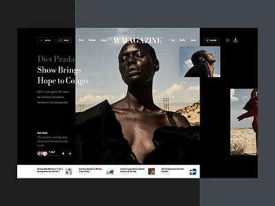 Wmag Show book design fashion interface news photo sea slide web