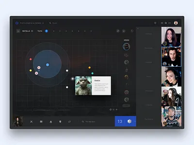 Online role game dark fantasy game role ui