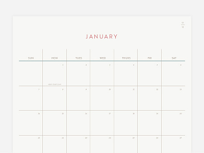 2018 wall calendar 2018 calendar print wall calendar