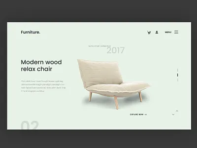 Furniture. Landing page clean design ecommerce furniture furniture minimal design furniture online shop furniture ui furniture web design furniture web design conceft minimal design ui ux