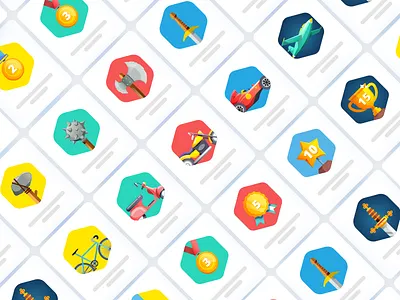 Achievement Badges achievement badges cards delight game gamification medal ui vector
