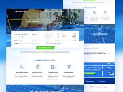 Website for Sprintpozyczka.pl design front graphic web graphic design website