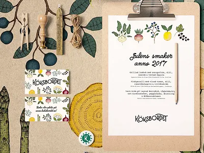 Visual identity and logo for Köksbordet by Hörte Brygga handlettering lettering logo logo design logo designer logodesign logodesigner