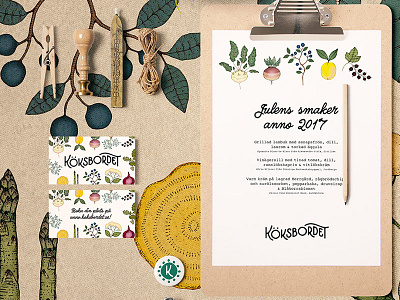 Visual identity and logo for Köksbordet by Hörte Brygga handlettering lettering logo logo design logo designer logodesign logodesigner