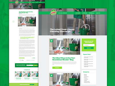 Blog Mockup cleaning design web