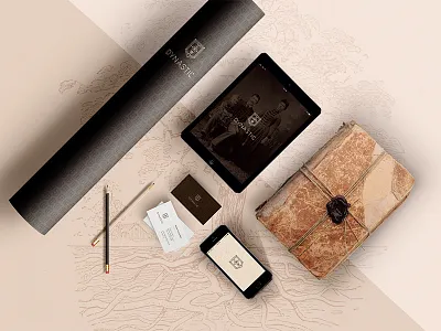 Dynastic Brand darencurtis design history icon logo logodesign pedigree prestige strong symbol typography