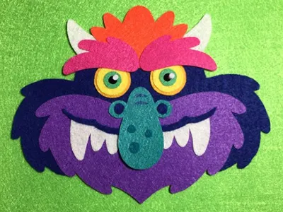 My Pet Monster Felt Piece crafting design felt my pet monster