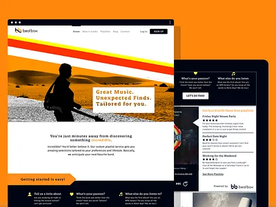 Beat.Box (Concept) branding concept design logo mobile project responsive tablet ui ux web