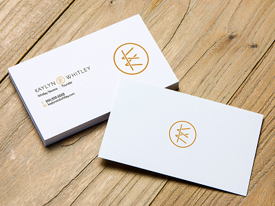 kaylyn & Whitley | Brand Identity branding business cards ceo clothing custom design fashion gold icon identity logo mockup