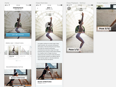 Ommmspace flinto gotham om principle protopie sketch ui ux yoga