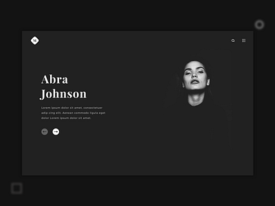 Header Exploration black clean dark design header model theme